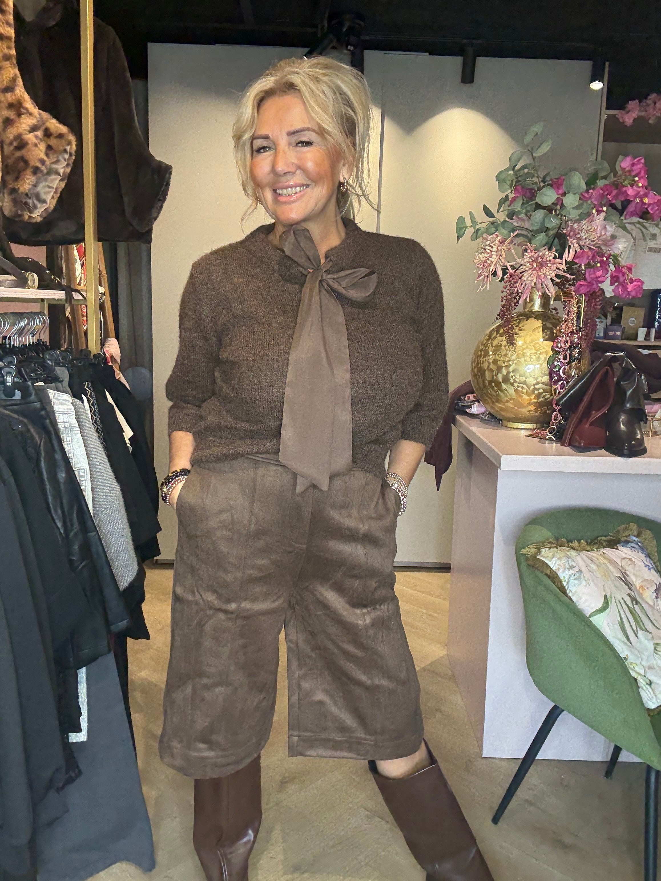 Bermuda Suedine Bruin